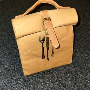 Faux paper lunch bag